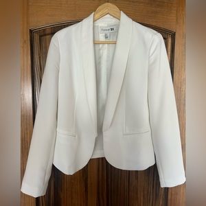 Forever 21 white blazer